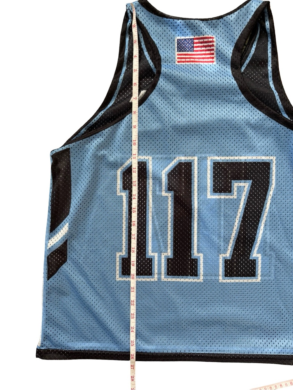Charleston Polar Bear League Reversible Mesh Jersey #117 Blue Black Large - Picture 6 of 6
